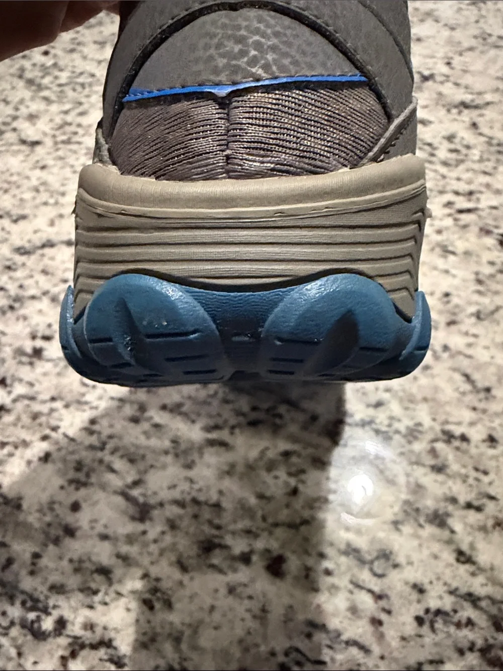 Merrell Kids Unisex Gray and Blue Hiking Sneakers